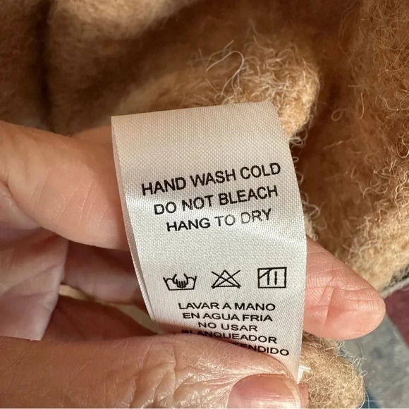 Doe & Rae Tan Neutral Bobble Long Line open front cardigan Size Large Neutral - Picture 5 of 13